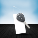 Custom Blank Paper Key Tag with Fastener at Newprint store in Stickers & Tags with SKU: ABPKEYTAGWF01
