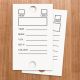 Custom Key Tag White at Newprint store in Stickers & Tags with SKU: AKEYTAGW01