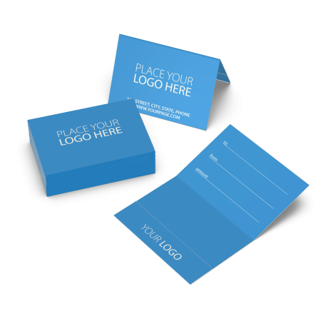 Custom Gift Card Holder With Bottom Pocket at Newprint store in Gift Card Holders with SKU: ACKROBLNKBPTF