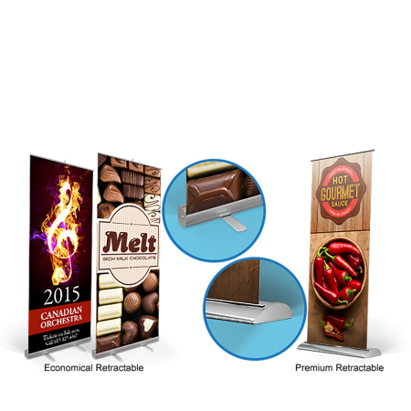 Custom Retractable Banner with Display Stand at Newprint store in Banners with SKU: RTRTBLWDPLYS59