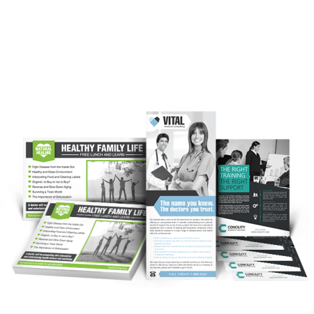 Custom Flyer Printing with Pantone at Newprint store in Flyers with SKU: SMLFYRS1CLR66