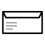 Envelope minimum order quantity icon